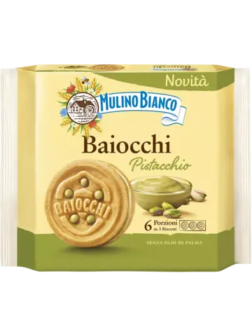 Печенье сахарное Baiocchi с фишташковой начинкой 168г