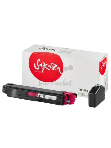 Картридж Sakura TK5160M (1T02NTBNL0) для Kyocera P7040, пурпурный, 16000 к.