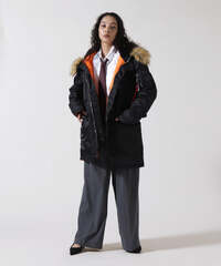 Парка Alpha Industries N-3B W Black (Черная)