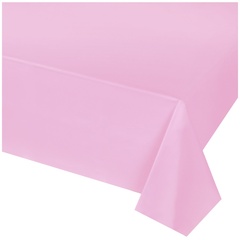 Скатерть п/э розовая 1,4х2,75м