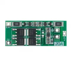 Плата заряда и защиты Li-ion BMS 2S 7.4V-8.4V 20A с балансировкой