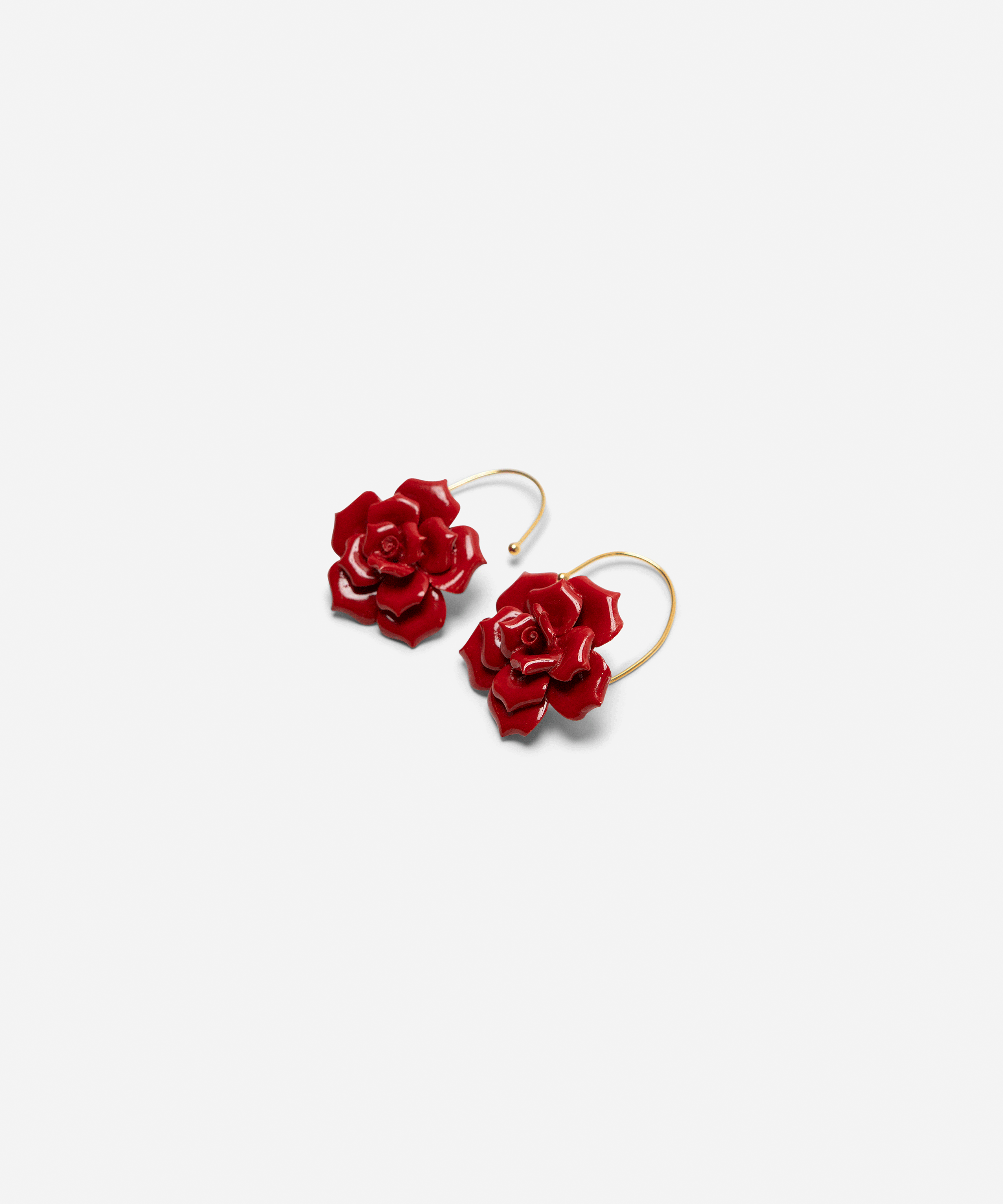 Серьги ROSE BIG RED