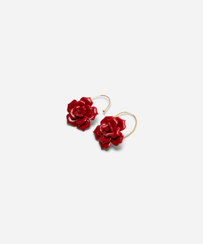 Серьги ROSE BIG RED