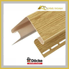 Внешний угол DOCKE LUX Зрелый каштан 75/15мм 3000мм