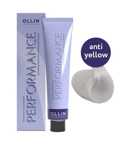 Антижелтый Перманентная крем-краска для волос 60 мл (Ollin Professional)