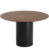 Стол обеденный Type D 120 см основание D 43 см (орех/черный)