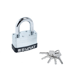 Замок навесной Булат ВС 0165 стальной 5кл. d=11мм  (24,6)