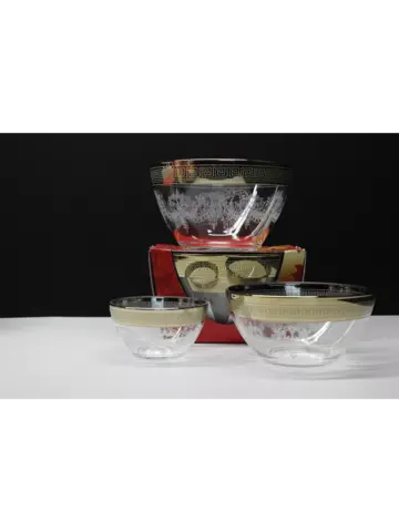 Набор салатников стеклянный 3 шт