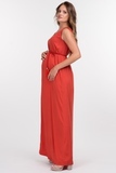 Платье для беременных 10371 терракот