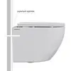 Berges 43390 Комплект : инсталляция NOVUM кнопка O5 Soft Touch черная, унитаз OKUS Rimless 49 см, сиденье дюропласт микролифт, быстросъём