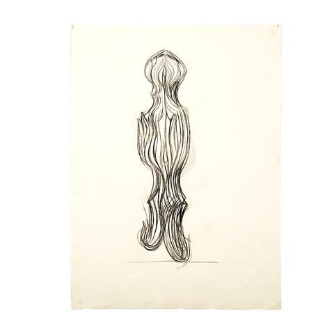 Штайнер Роберт (Robert Steiner). Бутон. Карандаш. Австрия, 1970-е гг.