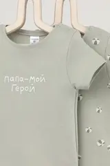 фуфайка для новорожденных  К 301156-2уп/шалфей,надувные мячики