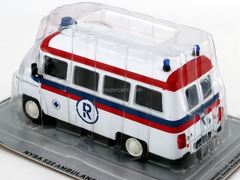 Nysa 522 Ambulans Ambulance white-red-blue 1:43 DeAgostini Kultowe Auta PRL-u