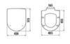 CREAVIT Крышка дуропласт с микролифтом (съемная) GRANDE KC3661.00