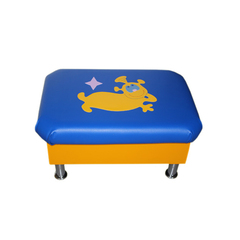 Банкетка с аппликацией "Инопланетянин" на хромированных ножках