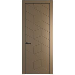 Межкомнатная дверь эмаль Profil Doors 9PA перламутр золото глухая
