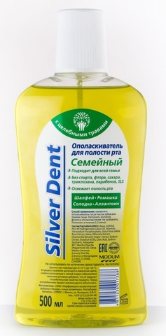 Silver Dent Ополаскиватель для рта Семейный 500 мл. MODUM