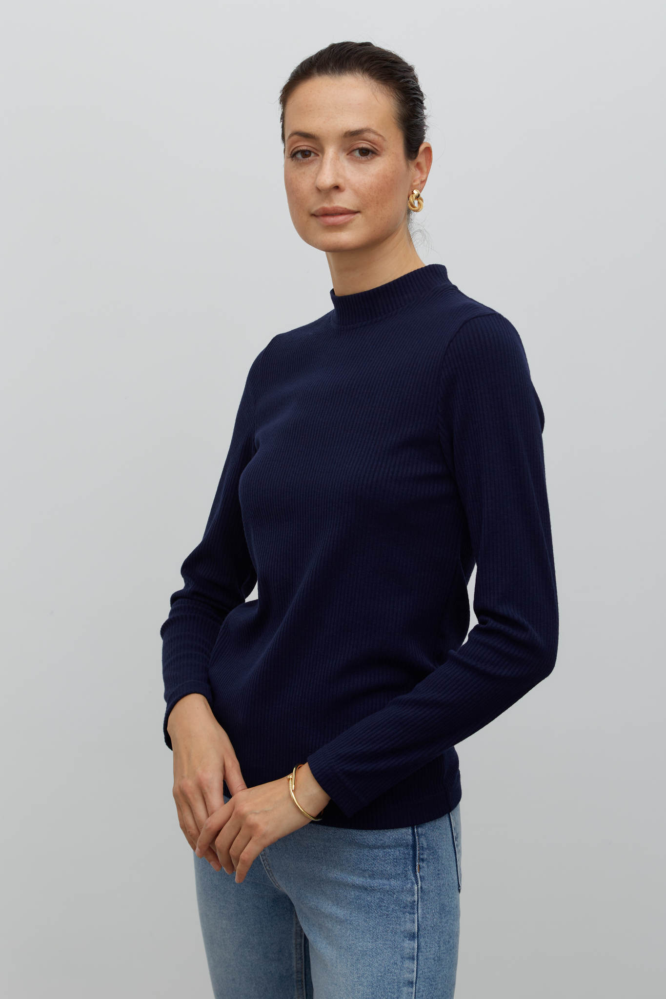 Водолазка синяя (размеры S, M) – купить за 2 700 ₽ | CLASSY brand