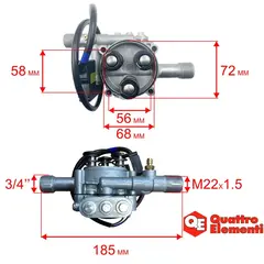 Насос QUATTRO ELEMENTI GENOVA 180 Turbo (242-342-P00)