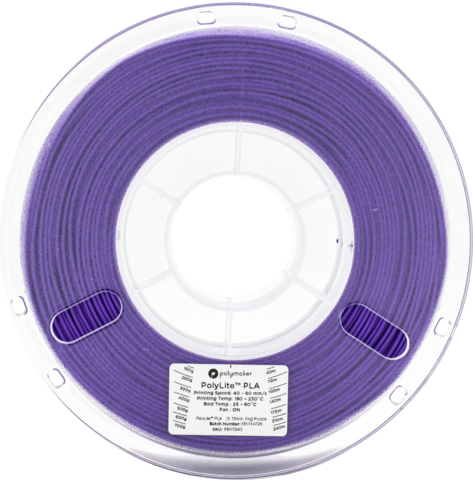 Пластик для 3D-принтера PolyMaker PolyLite PLA, 1.75 мм, 1 кг, Фиолетовый
