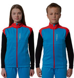 Детский разминочный жилет Nordski Jr.Premium Blue-Red
