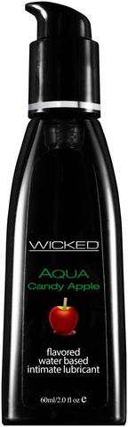 Лубрикант с ароматом сахарного яблока Wicked Aqua Candy Apple - 60 мл. - Wicked 90402