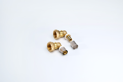 Угольник с накидной гайкой RIIFO Omni  пресс латунь 90° 26-3/4"НГ