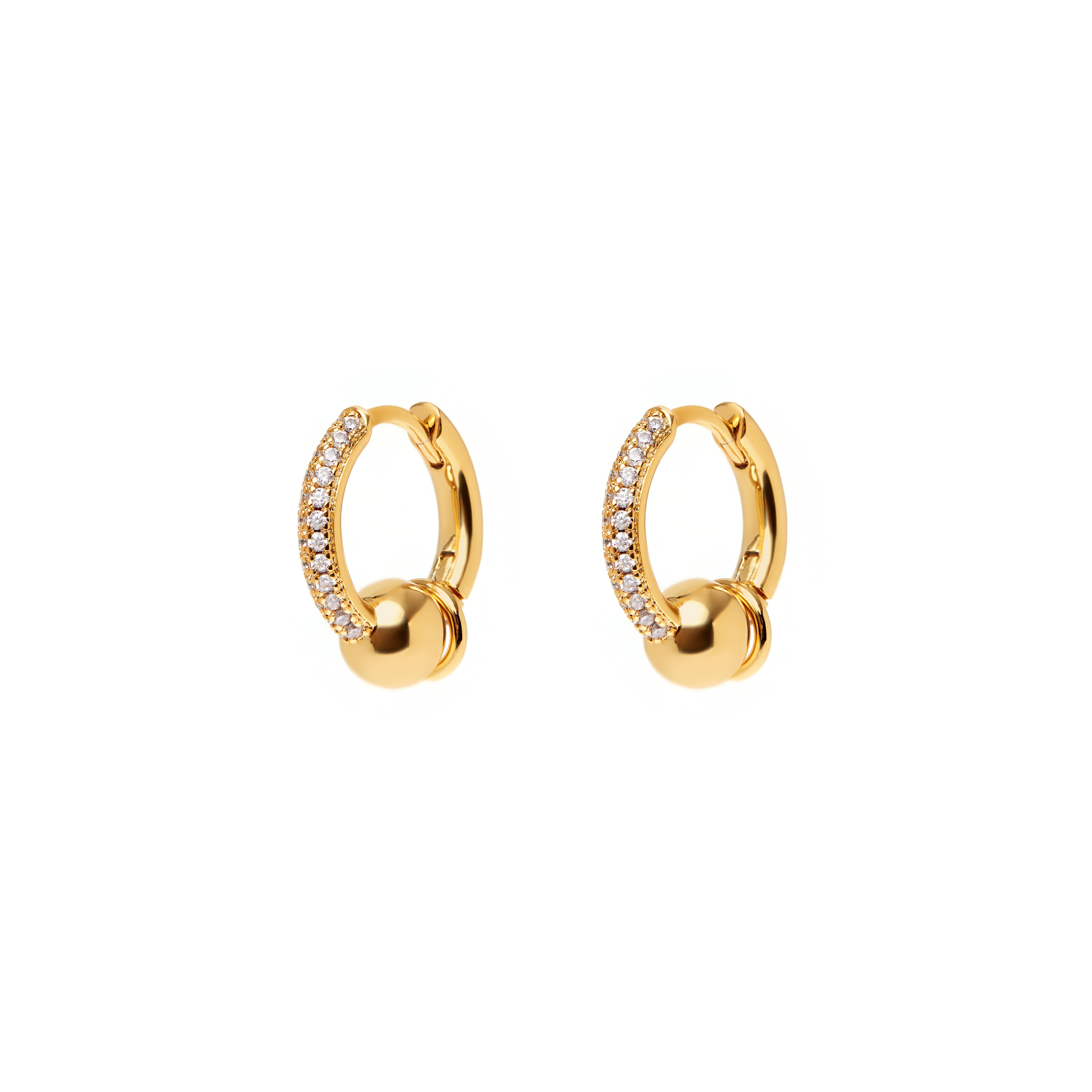 VIVA LA VIKA Серьги Golden Bead Earrings viva la vika серьги pearly sun earrings