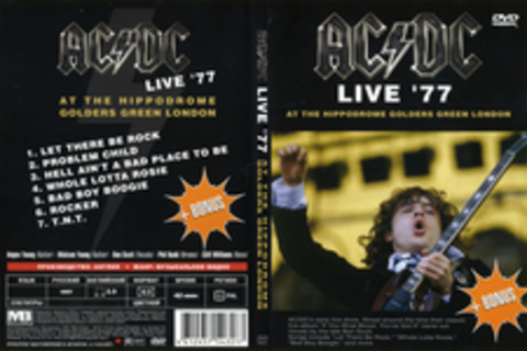 AC/DC - Live` 77 At The Hippodrome Golders Green London