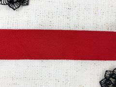 Лента киперная, хлопок, ш. 4 см, красный