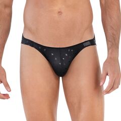 Черные трусы-слипы со звездочками Illusion Brief Bikini - 