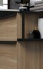 Cezares 45051 QUBO Зеркало со встроенной LED подстветкой, реверсивное Nero opaco, 100x80