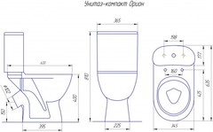 УНИТАЗ-КОМПАКТ ROSA ОРИОН