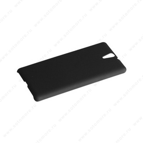 Накладка софт тач для Sony C5 черная