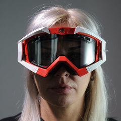 Очки кроссовые ARIETE RC FLOW GOGGLES, красный, двойная прозрачная вентилируемая линза 13950-FRBA