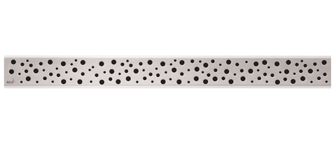 Решетка для водоотводящего желоба, нержавеющая сталь-мат,  арт.BUBLE-300M AlcaPlast