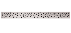 Решетка для водоотводящего желоба, нержавеющая сталь-мат,  арт.BUBLE-300M AlcaPlast фото