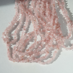 Розовый кварц натуральный, бусины фриформ,4-9,6мм