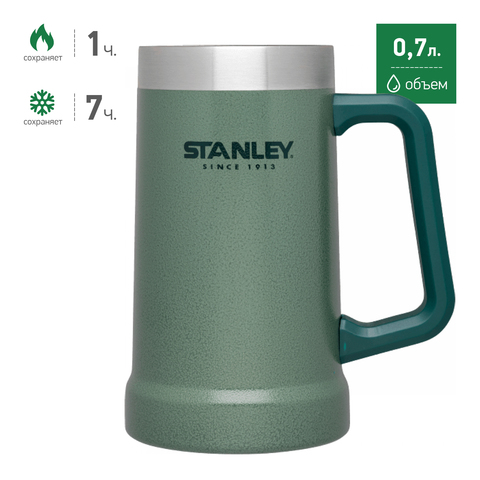 Картинка термокружка Stanley Adventure Mug 0,7L Зеленая - 1