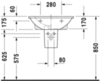Раковина Duravit Darling New 2621600030