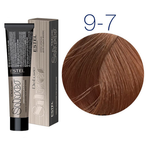Estel Professional DeLuxe Silver 9-7 (Блондин коричневый) - Крем-краска для седых волос