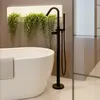 Ramon Soler 348503DNM Напольный смеситель для ванны с душевым комплектом Чёрный