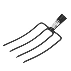 GRINDA 180 х 300 мм, кованые, четырёхрогие, антикор. покрытие, без черенка, вилы навозные (39720-4)