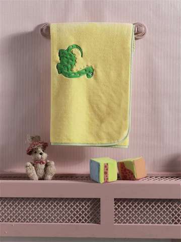 Плед хлопок/велюр серии "Baby Dinos", 75% хлопок, 25% полиэстер, размер 80*90 см (стандарт)