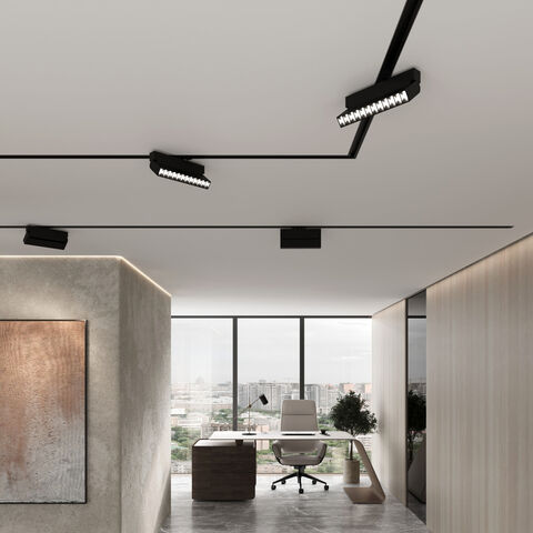 Алюминиевый профиль для монтажа в натяжной потолок однофазного шинопровода Elektrostandard Basic System 85234/00, 2м