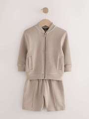 Бомбер и шорты в комплекте для мальчика Next E60-688, Песочный