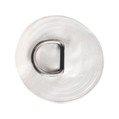 Крепление для батута, круглое, белого цвета, 0,25*0,25*0,03 м