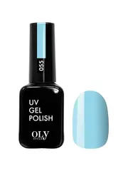 OLYSTYLE Гель-лак для ногтей тон 055 небесно-голубой