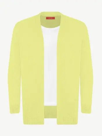 Кардиган с планкой из шелка