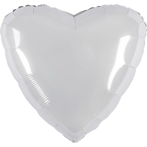 Сердце Белый Ag 36"